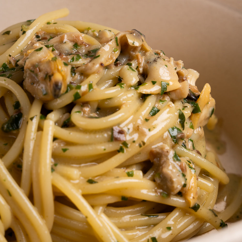 Gli spaghetti con le vongole veraci