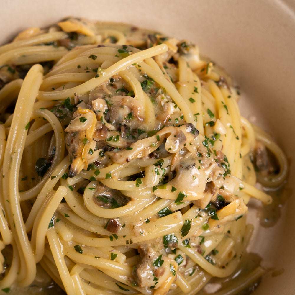 Gli spaghetti con le vongole veraci